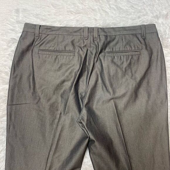 TED BAKER LONDON Mens Cotton Grey Dress Pants Size 38 Regular 31" Inseam - Picture 9 of 9